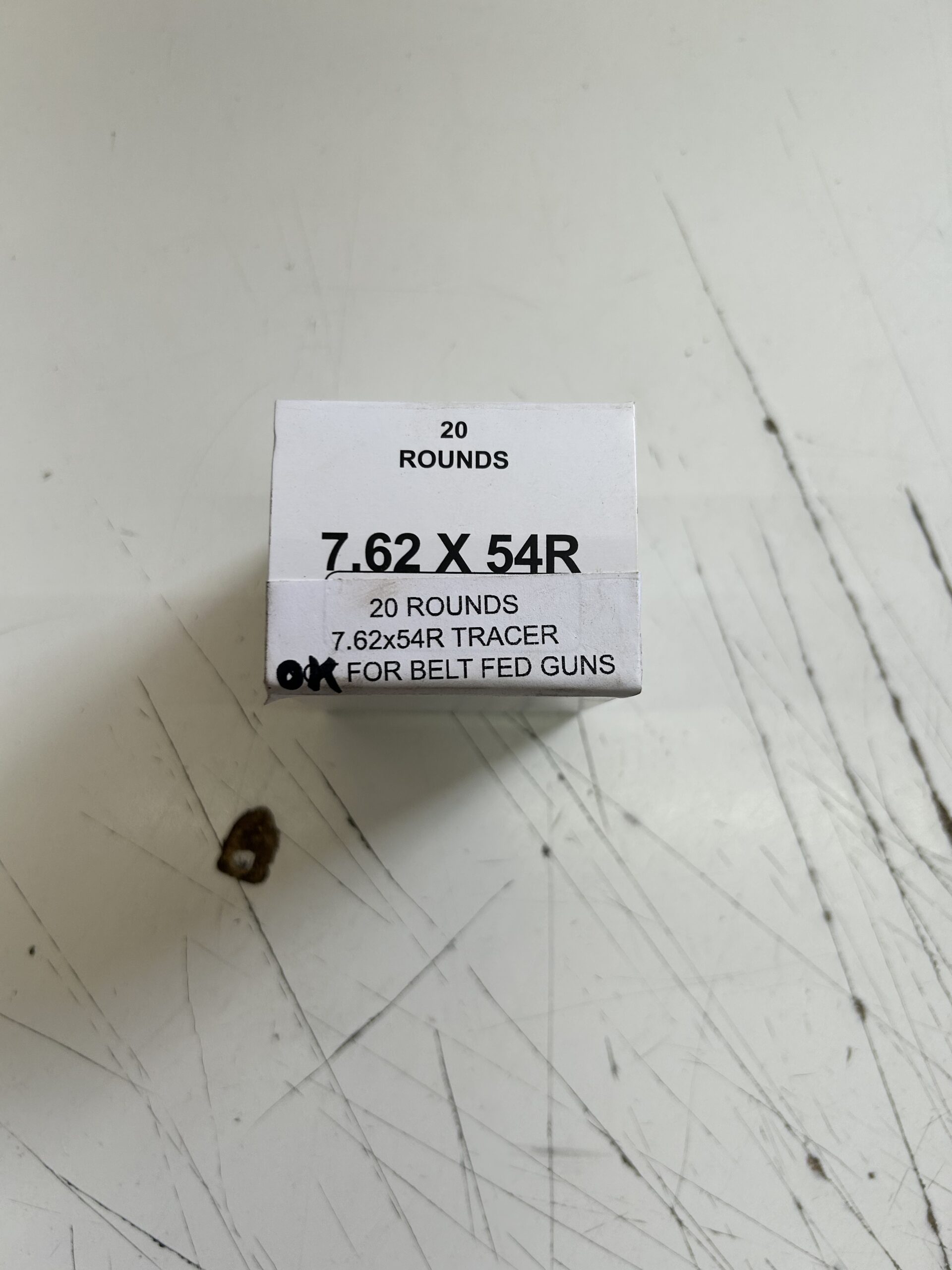 7.62X54R ORANGE TIP TRACER AMMO. 20 round boxes ok for belted fed guns. - Image 2