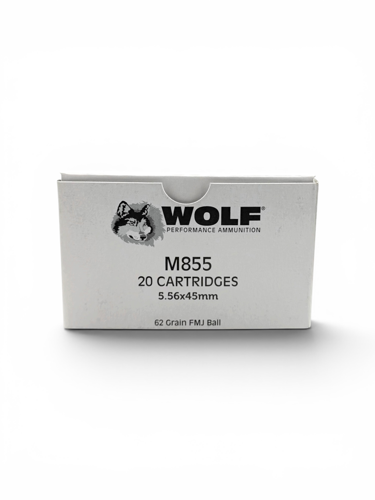 Wolf M855 5.56x45mm 62 grain green tip ammunition 20-round box