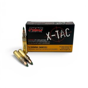 PMC X-TAC 5.56 NATO 62 Grain Green Tip Ammunition – Free Shipping on Case Quantities