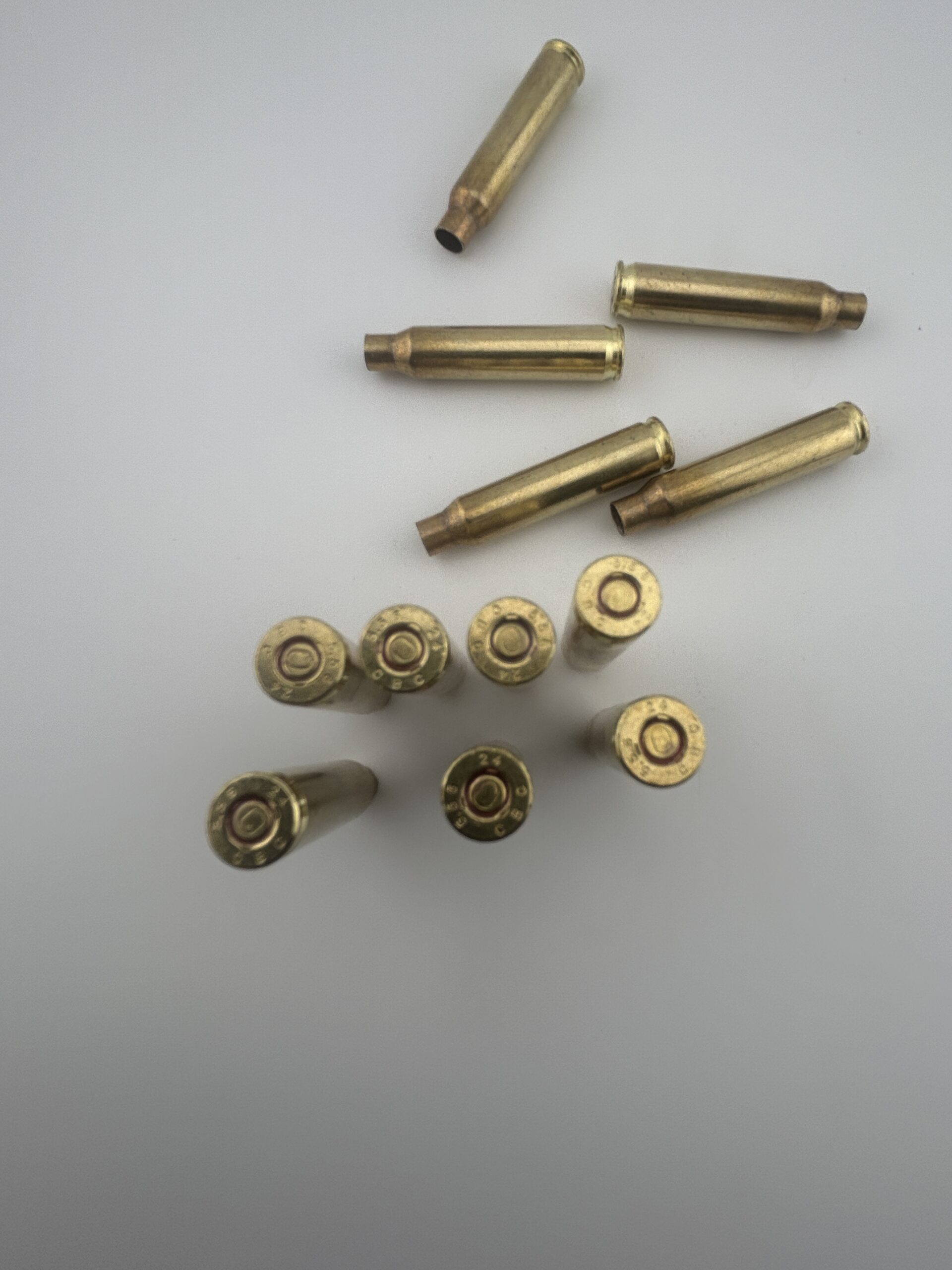 5.56 PRIMED PULL DOWN ANNEALED BRASS.CBC 24 HEADSTAMP. 500 PACK - Image 2