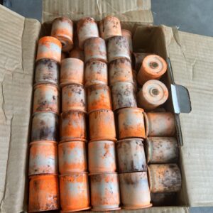 40mm Plastic Primed, Dirty Cases. 100 pack