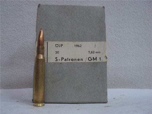 8MM Mauser German ammo in 20 round box. - Image 2