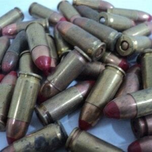 9MM Red tracer ammo 50 round bag..