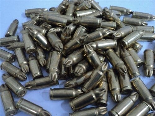 9MM Luger Re-loadable, Non Corrosive, crimp type blanks for re-enactments. 100 round bag. - Image 4