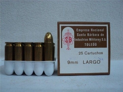 9MM Largo ammo, Tetri Nox manufacture, Non corrosive, Berdan Primed. 25 round box.