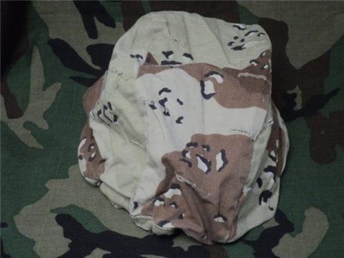 Desert camo helmet cover