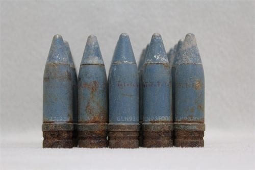 20mm Vulcan TPT projectile, without tracer, washed, grade 1, pack of 25