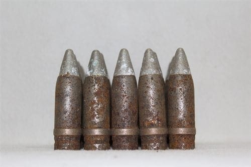20mm Vulcan TPT projectile, without tracer, washed, grade 3, pack of 25