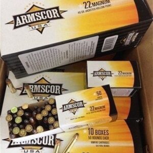 22 Magnum 40 grain JHP Made by Armscor. 50 rounds