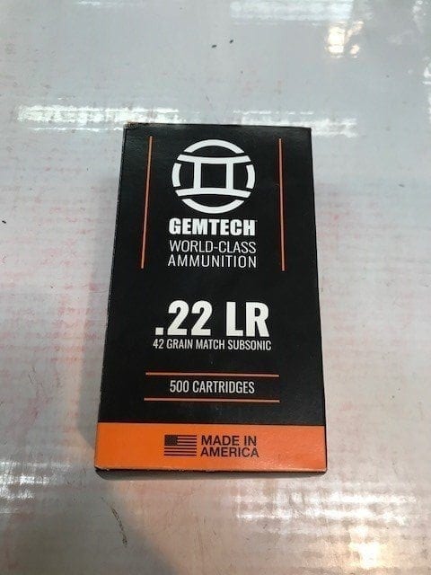 Gemtech 22LR 42 Grain Match subsonic.