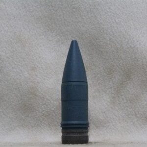 25mm Bushmaster new, blue, tp-t projectiles with threaded tracer hole in flat base, Price Each
