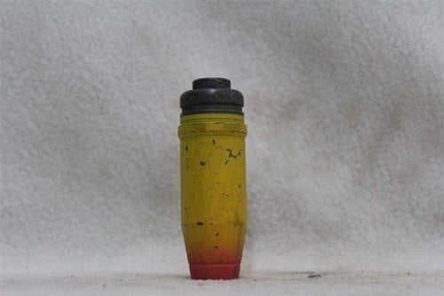 25mm Bushmaster MK210/PGU-25 yellow/red inert heit projectile without fuse, with short tracer base, Price Each