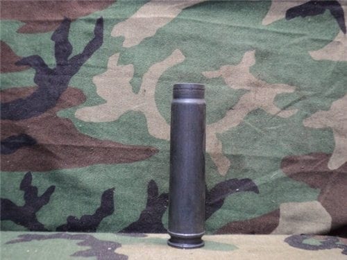 27MM Nato fired case, coated with graphite