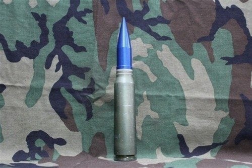 30mm Vulcan, GAU-8 Dummy Round with metal driving band projectile in fired case, Price Each