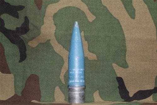 30mm Vulcan GAU-9A blue projectile with solid driving band, Price Each - Image 2