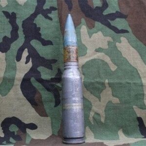 30mm Vulcan GAU-8A Ford/Philco dummy round with clear plastic band on proj. , Price Each