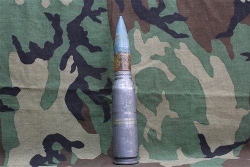 30mm Vulcan GAU-8A Ford/Philco dummy round with clear plastic band on proj. , Price Each