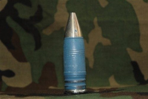 30mm Aden/Deffa projectiles, blue with aluminum nose cone, Price Each - Image 2