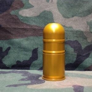 40 mm M-79-203. adapter for 20 gauge bird bombs. You will need to supply your own 20 gauge barrel to fit inside the adapter.