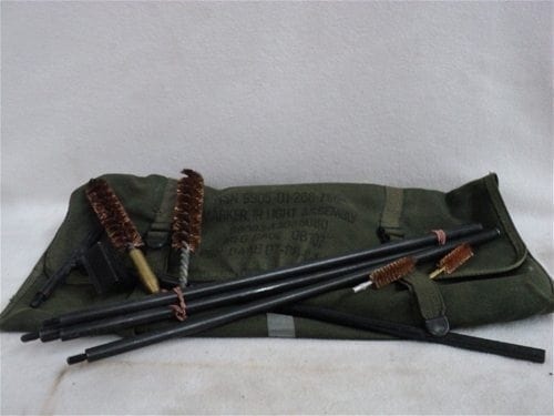 50 Cal cleaning kit with carry bag. Includes T handle rod, 1 chamber brushes, bore rod and 1 bore brushes. - Image 2