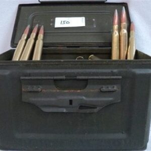 50 Cal API ammo, mixed headstamp. 27 rounds in an ammo can.