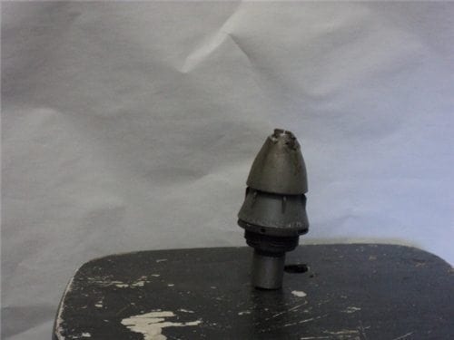 60mm mortar inert training round nose fuse (fair condition)