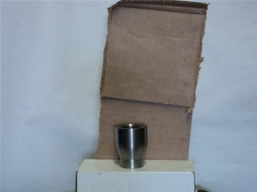 81mm mortar tail fin adapter (to adapt old style finns to new style round) aluminum