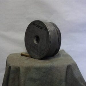 120MM caseless cartridge shell head without primer tube, some are marked cartridge slug 120MM MHR87D002 Made in USA.