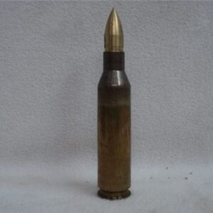 14.5mm Egyptian brass case ball ammo with 10% download and bronze projectile. Price per round.