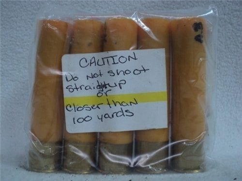 20 gauge Air burst ammo, three second delay. 5 round pack. Sold As Is. - Image 2