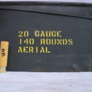 20 gauge air burst ammo, three second delay. 140 round can. Sold As Is.