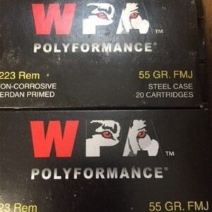 Wolf 223 / 55 Grain Polyformance 223 Rem Bimetal Jacket 55 GR 500Rds