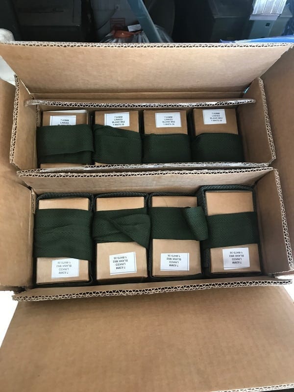308 100rd Cardboard M-60 Box and bandoleer. - Image 5