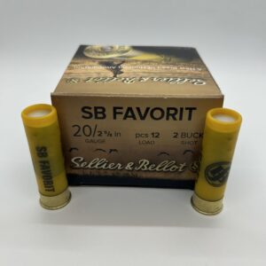 Sellier & Bellot 20 Gauge Buckshot Ammo 2-5/8"