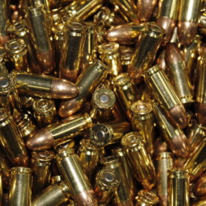 9mm 115 grain ammunition. 500 rounds with free 30 caliber ammo can