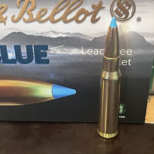 Sellier & Bellot SB308XA eXergy 308 Cal 165 gr TAC-EX-Blue. 20 round box