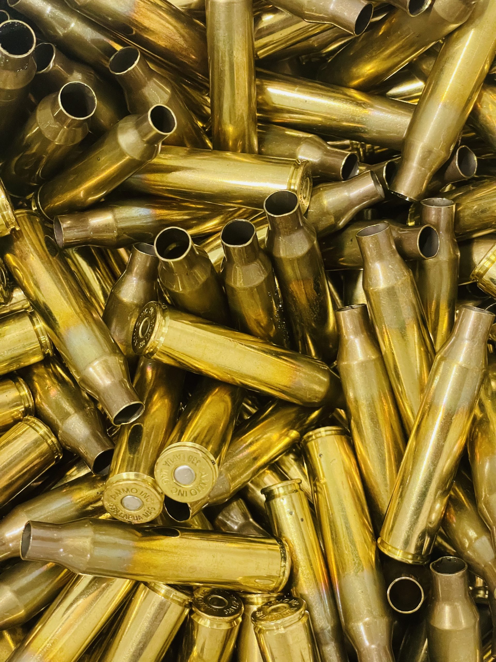 338 Lapua Mag primed Pull Down brass. 100 pack.