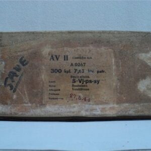 7.62x54R API Ammo. 300 round original finland wax box.