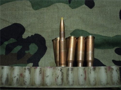 7.62X54R HEAVY BALL YELLOW TIP AMMO. 20 round pack