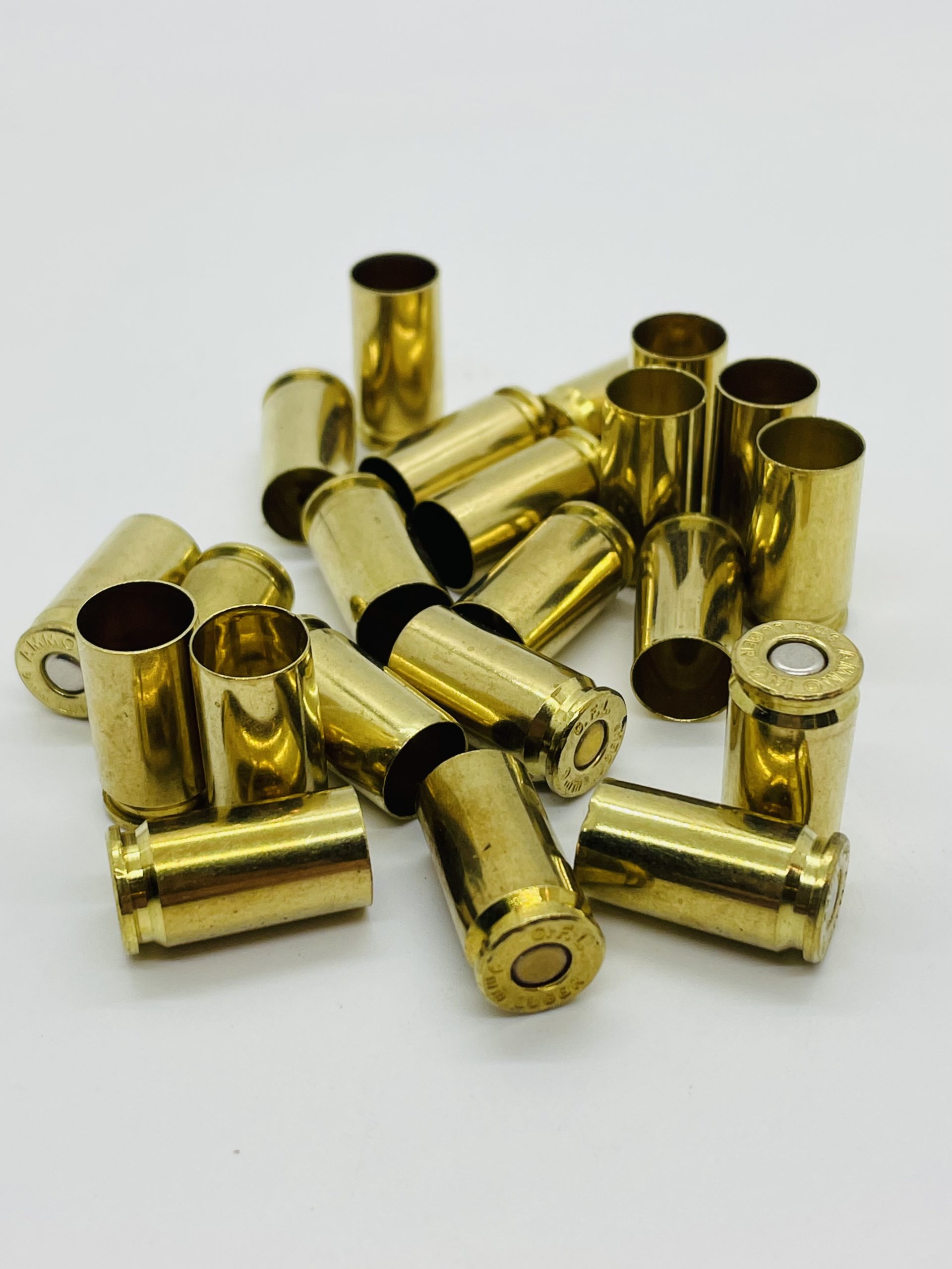 9MM PRIMED PULL DOWN BRASS CASES. - Image 2