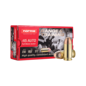 Norma Range & Training Ammunition 45 ACP 230 Grain Full Metal Jacket