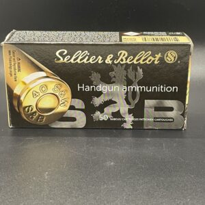 Sellier & Bellot 40 S&W Ammo 180 Grain Jacketed Hollow Point. 1000 round case