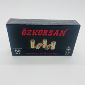 OZKURSAN BLANK CARTRIDGES CALIBER 9MM P.A.K. 50 PCS