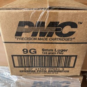 PMC Bronze 9mm 124 Grain. 1000 rd case