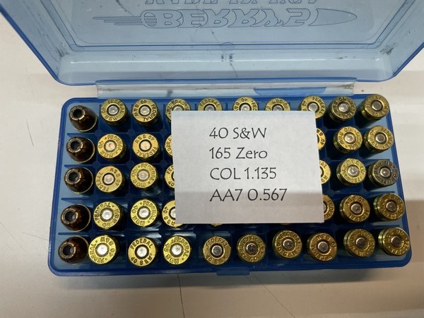 .40 S&W hollow point ammo. 50 round box