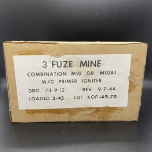 Bouncing Betty three prong type inert training fuse, three fuses in original box