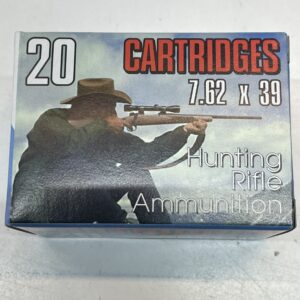 7.62x39 Hunting ammo. 20 round box