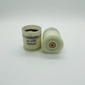 40 mm plastic case with fired launch cartridge. 25 pack
