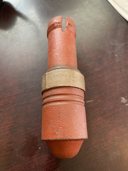 40mm L-70 projectile, semi round base,open top