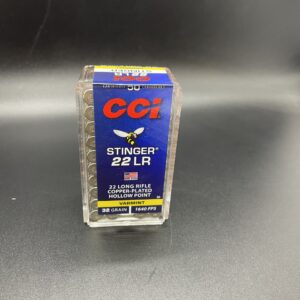 CCI Ammunition Stinger .22 Long Rifle 32 Grain Copper Plated Hollow Point Rimfire Ammunition